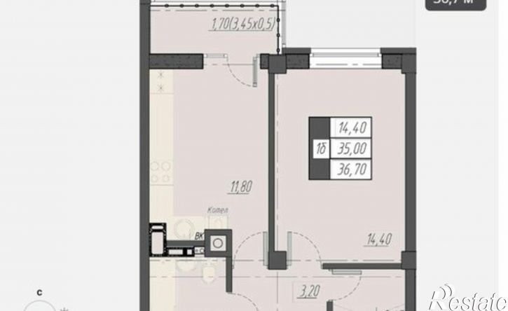 1-комн квартира улица Егоршина, 8,  д. 8
