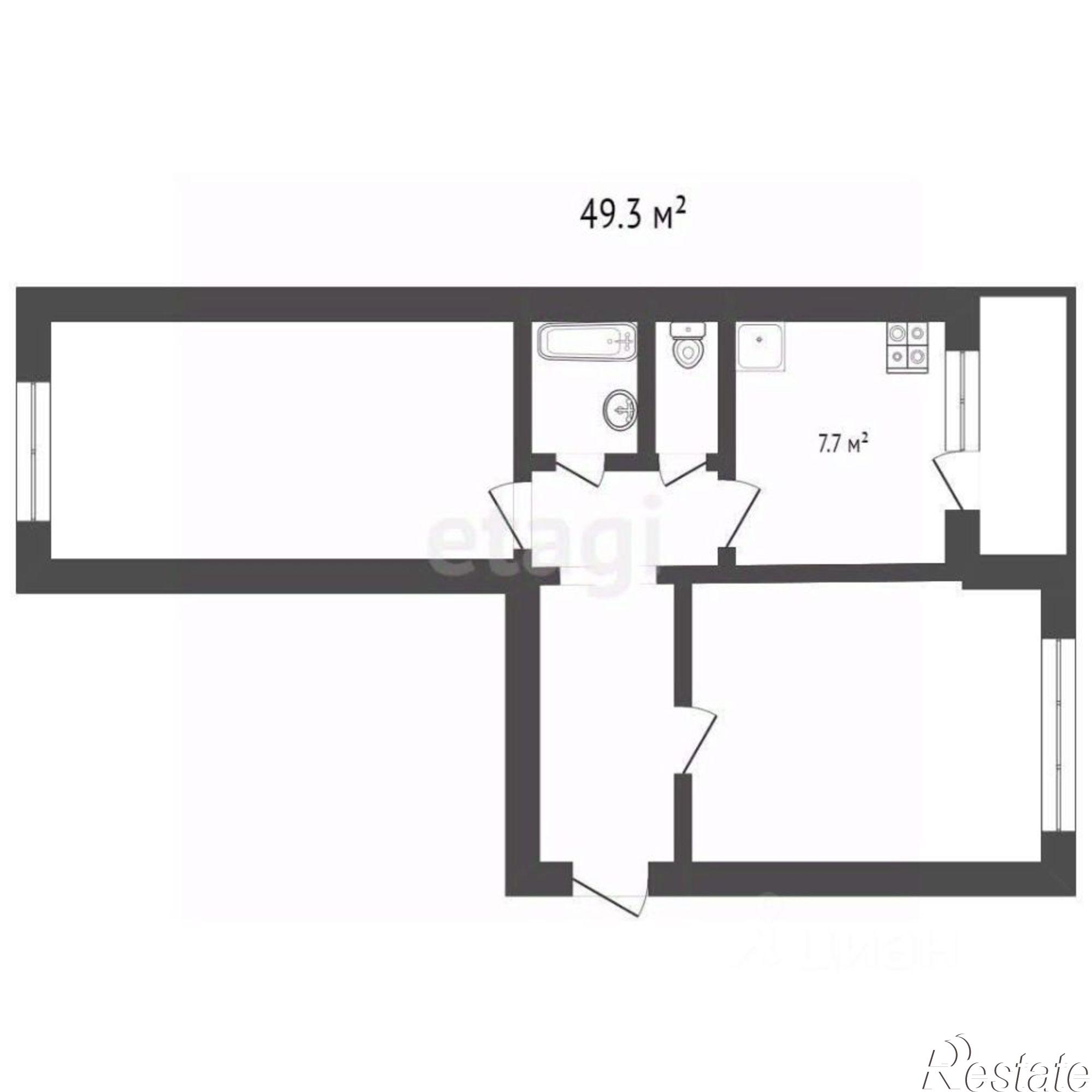 Купить квартиру за 7 200 000 рублей на проспект Калинина, 108