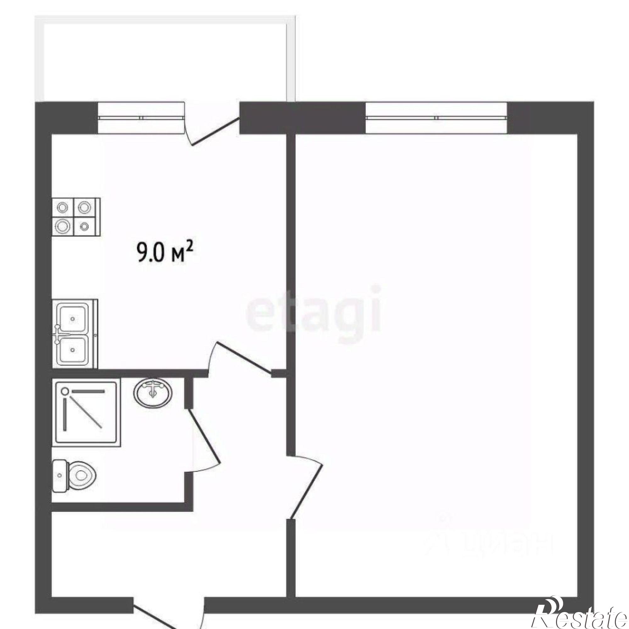 Купить квартиру за 4 500 000 рублей на Оранжерейная улица, 22 к2