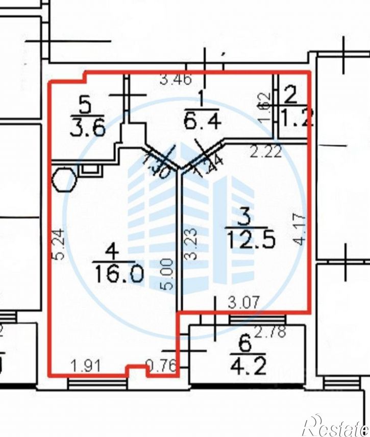 1-комн квартира Украинская улица, 39,  д. 39