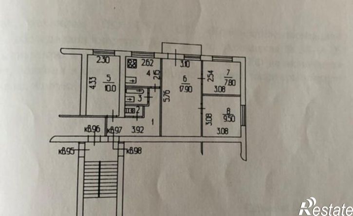 4-комн квартира Украинская улица, 58А,  д. 58А