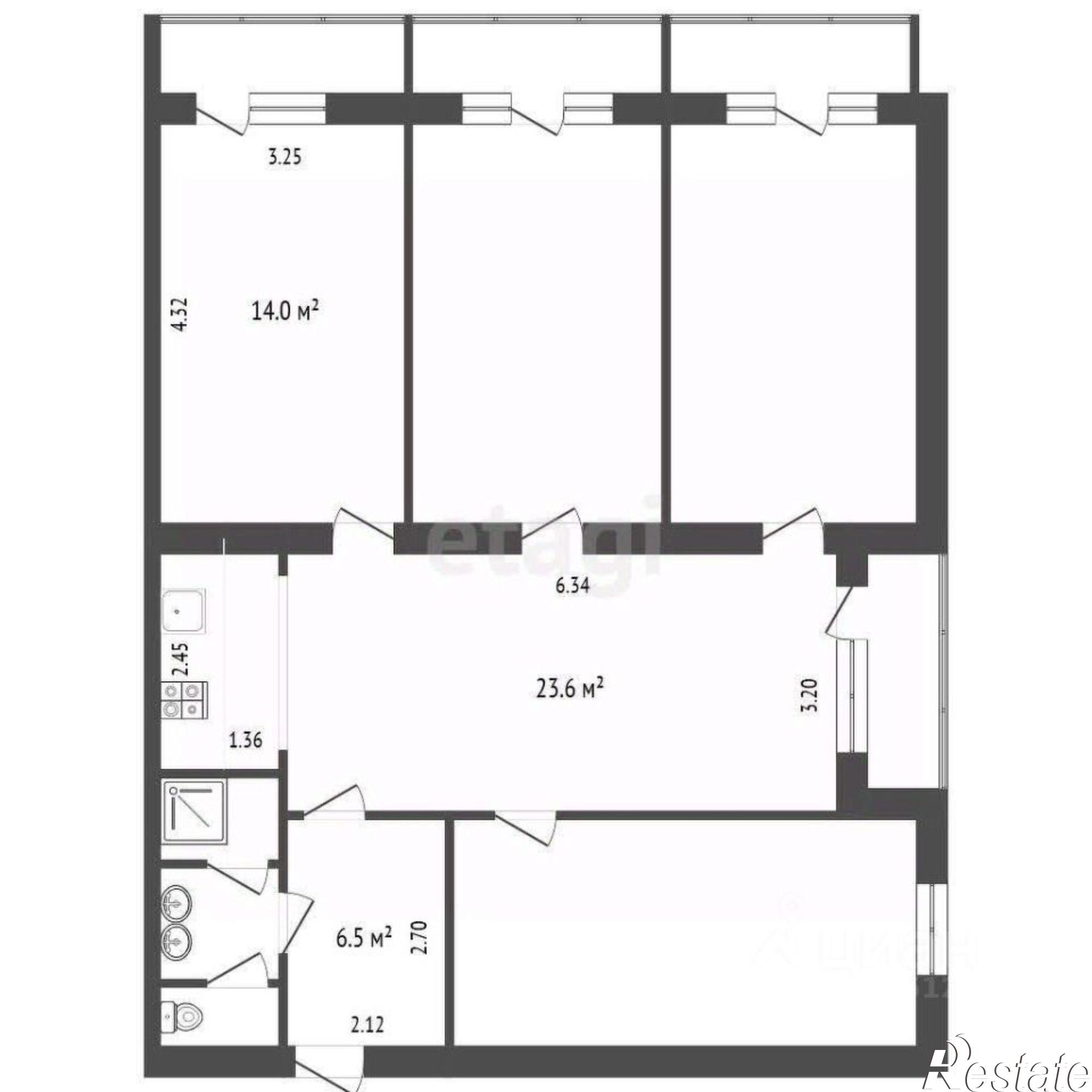 Купить комнату за 1 900 000 рублей на Сельская улица, 24 к1