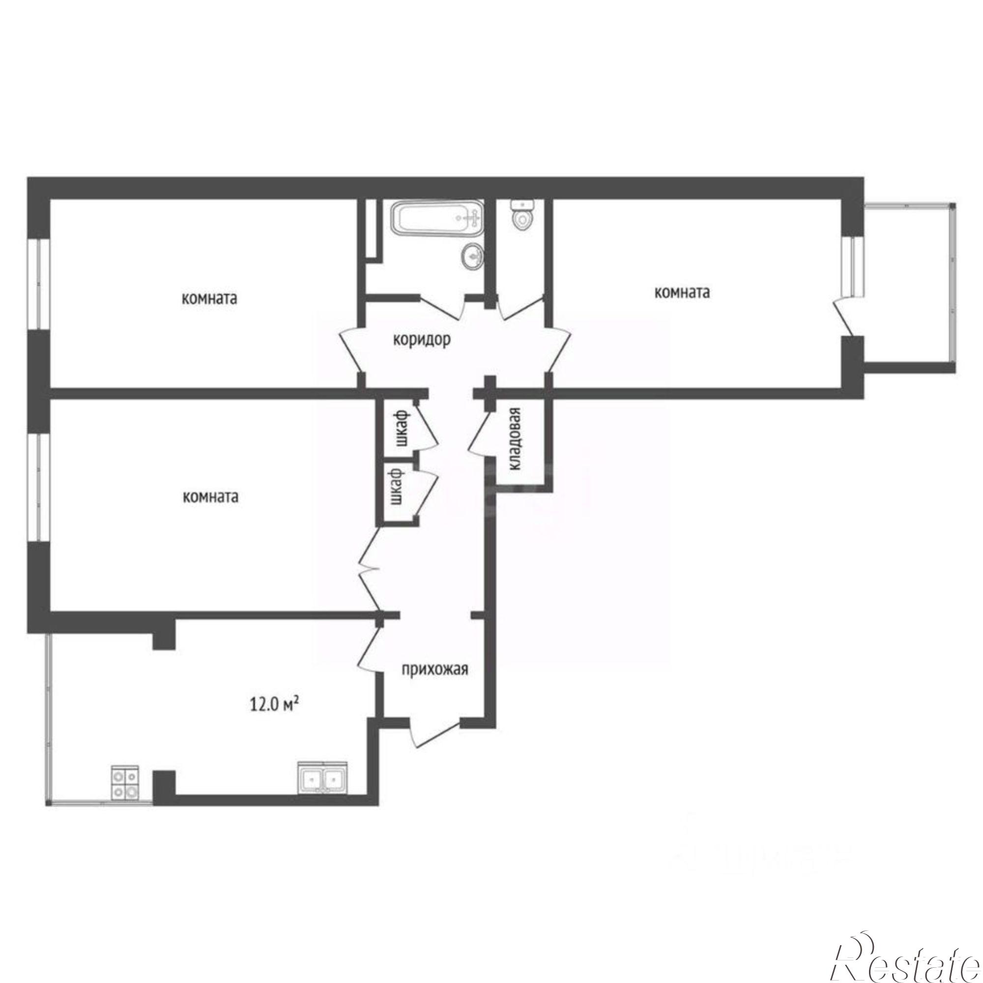 Купить квартиру за 8 500 000 рублей на Ессентукская улица, 29/2