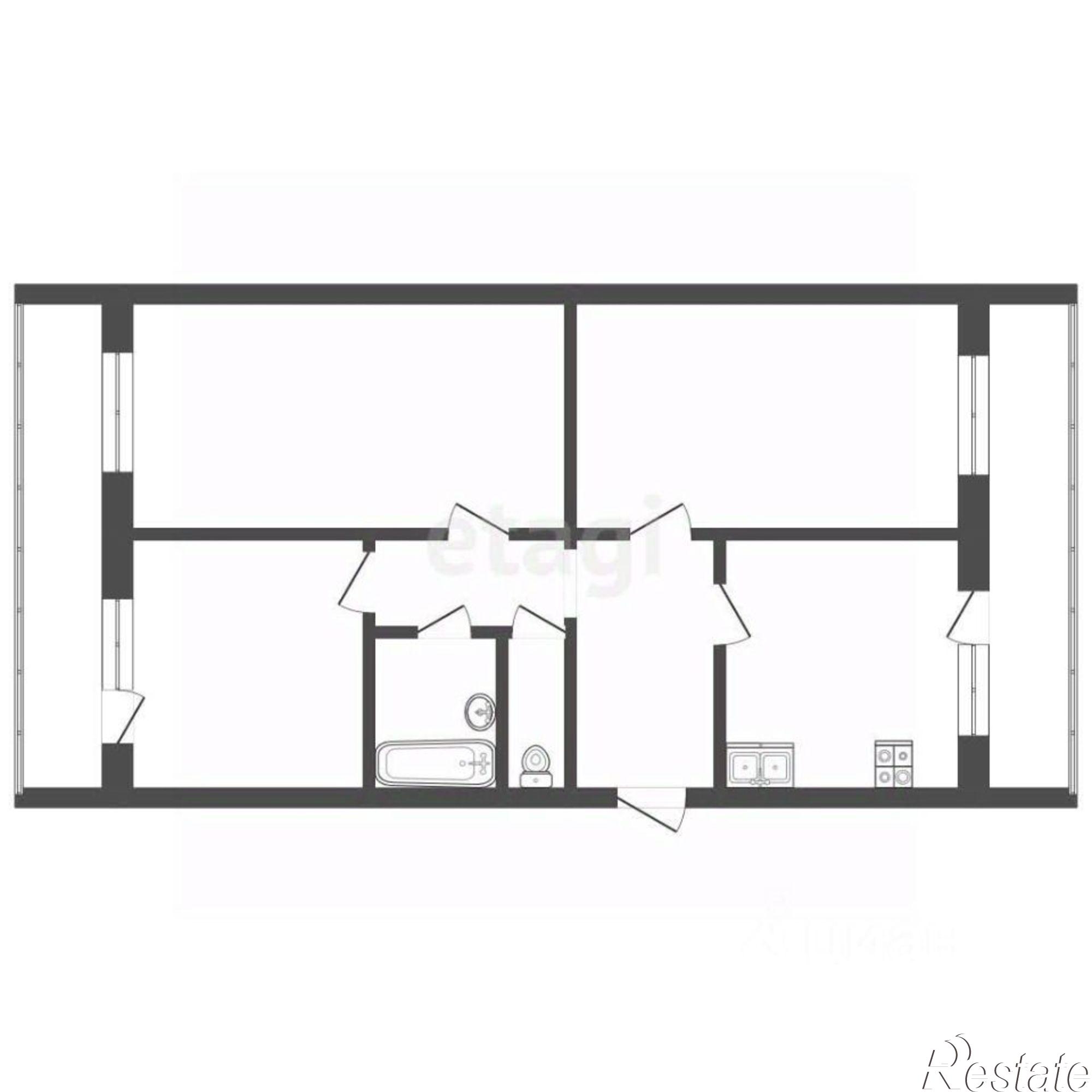 Купить квартиру за 6 120 000 рублей на улица Нежнова, 33