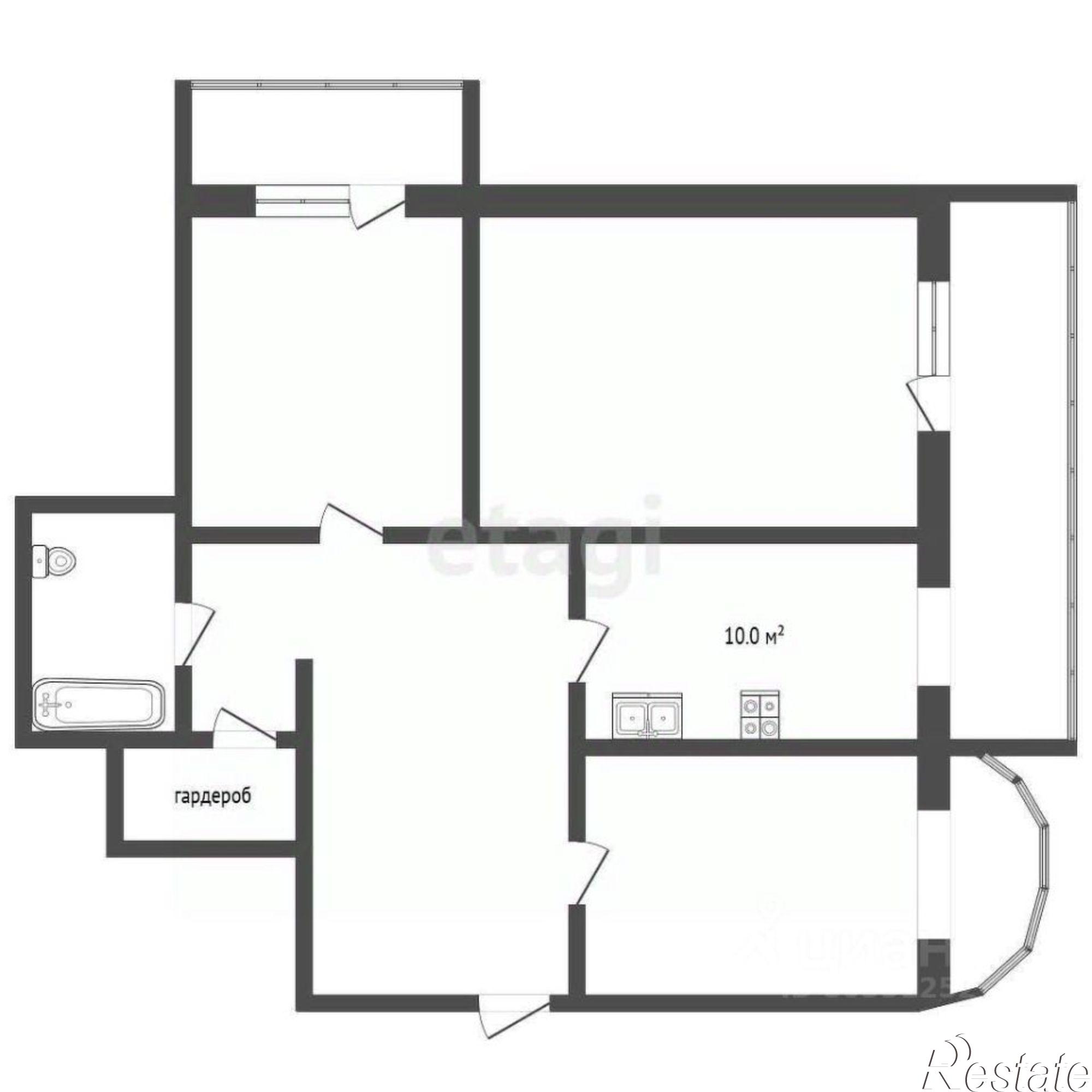 Купить квартиру за 8 000 000 рублей на улица Адмиральского, 2