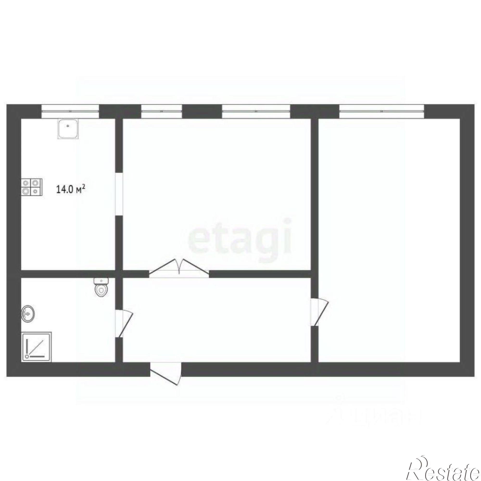 Купить квартиру за 13 000 000 рублей на улица Адмиральского, 2