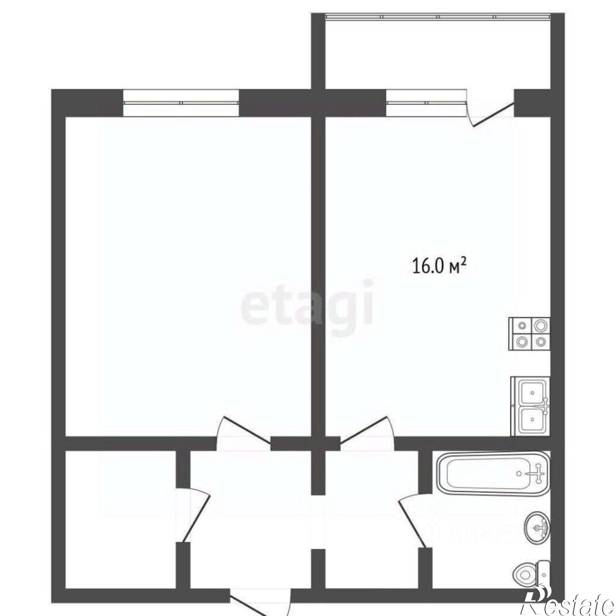 Купить квартиру за 9 750 000 рублей на Первомайская улица, 116