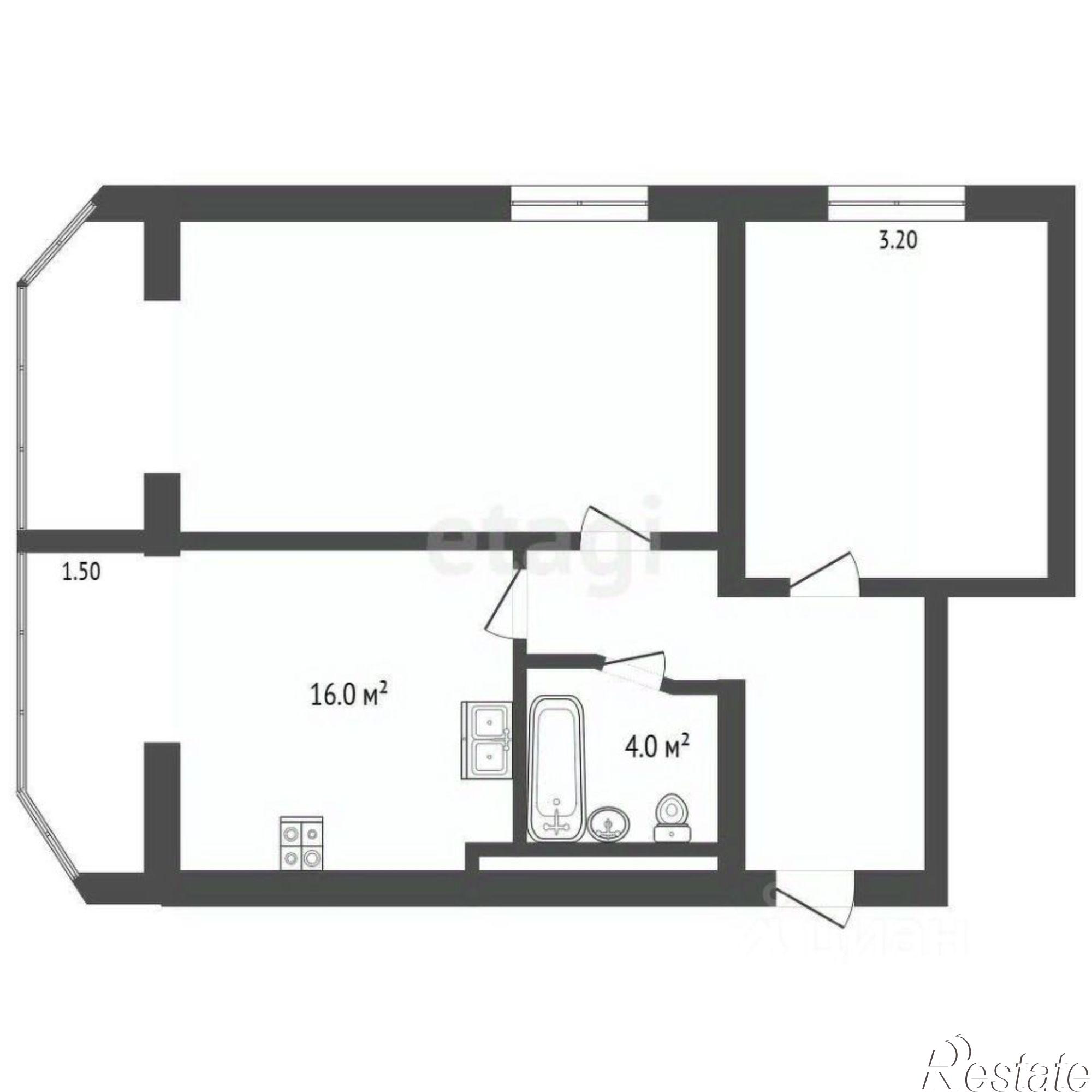 Купить квартиру за 10 600 000 рублей на Оранжерейная улица, 22 к2