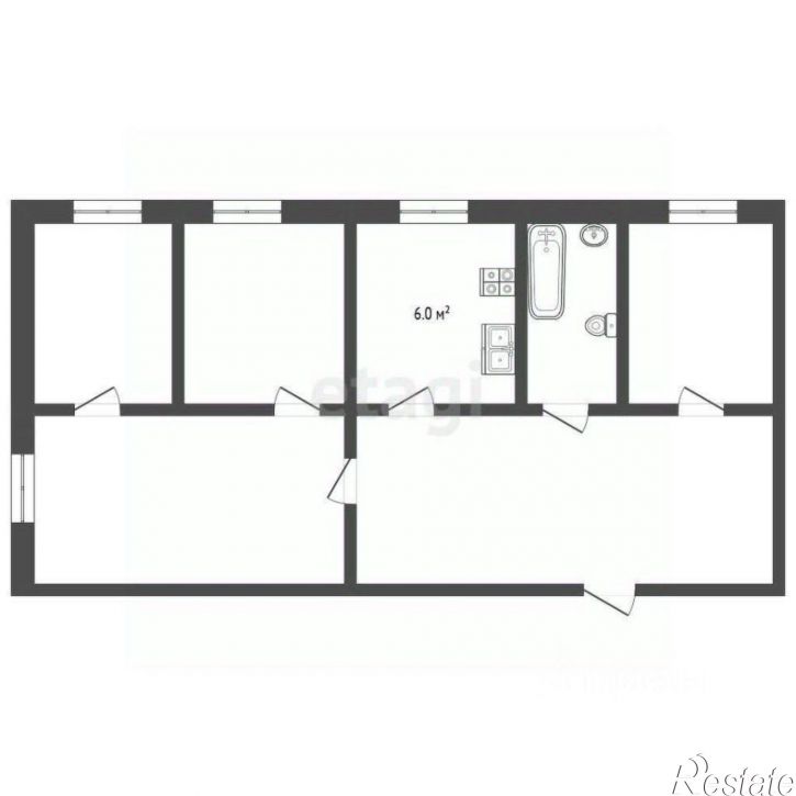 3-комн квартира проспект Калинина, 108,  д. 108