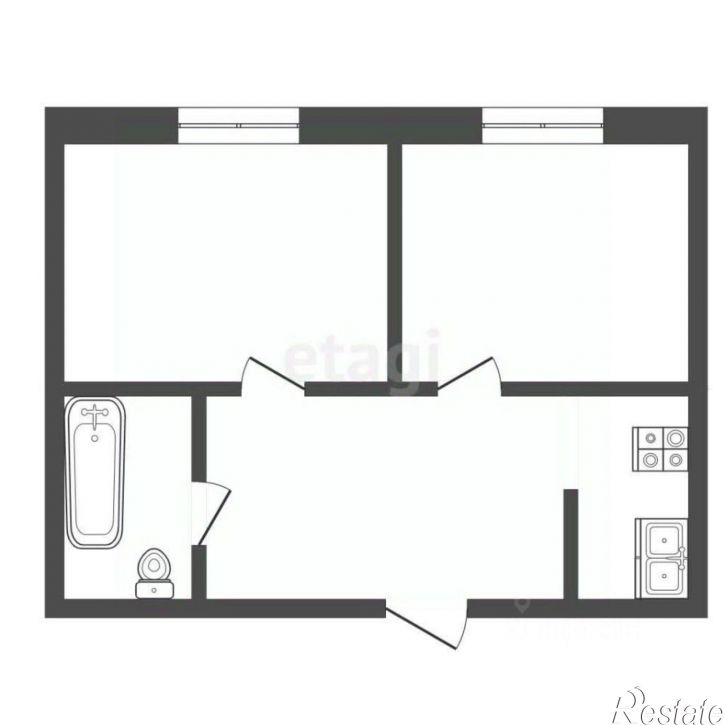 2-комн квартира Черкесская улица, 6,  д. 6