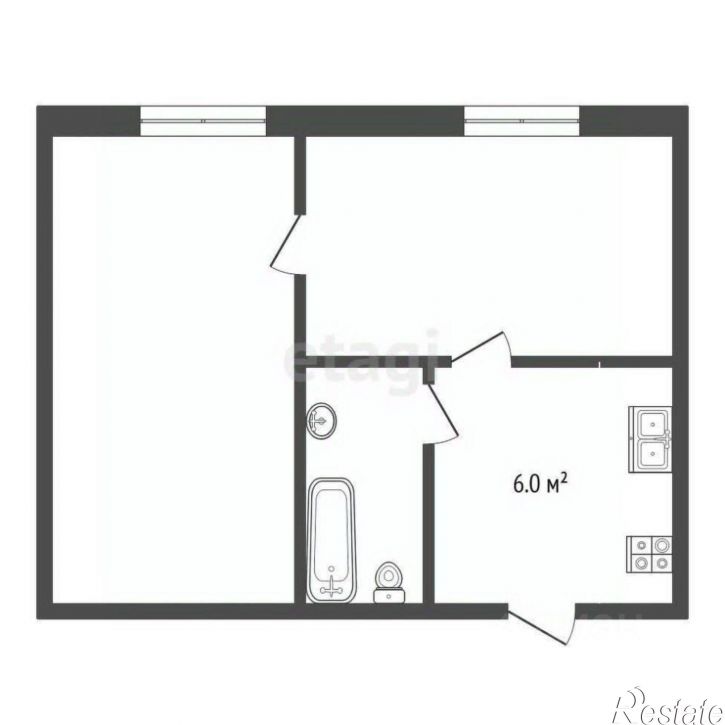 2-комн квартира Теплосерная улица, 103,  д. 103