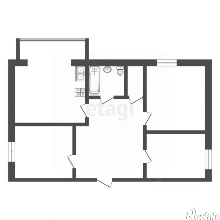 4-комн квартира улица Мира, 81,  д. 81