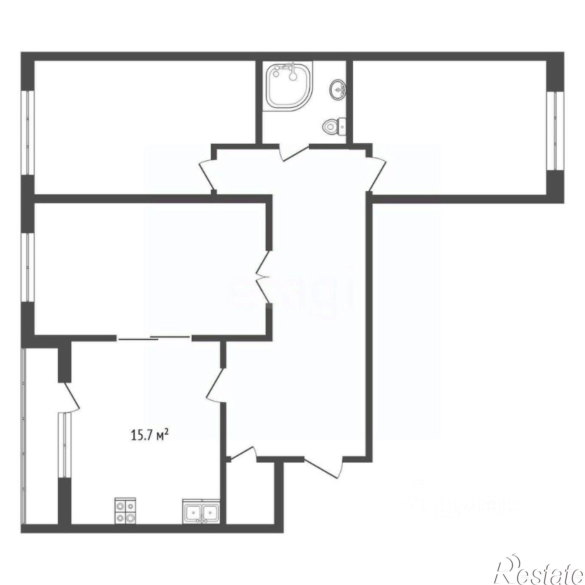 Купить квартиру за 16 300 000 рублей на улица Дунаевского, 9