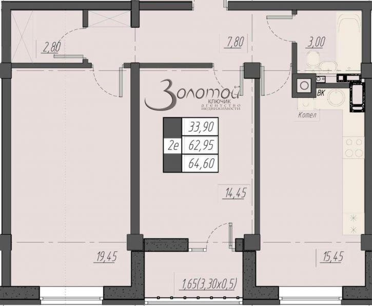 2-комн квартира Егоршина ул, 6