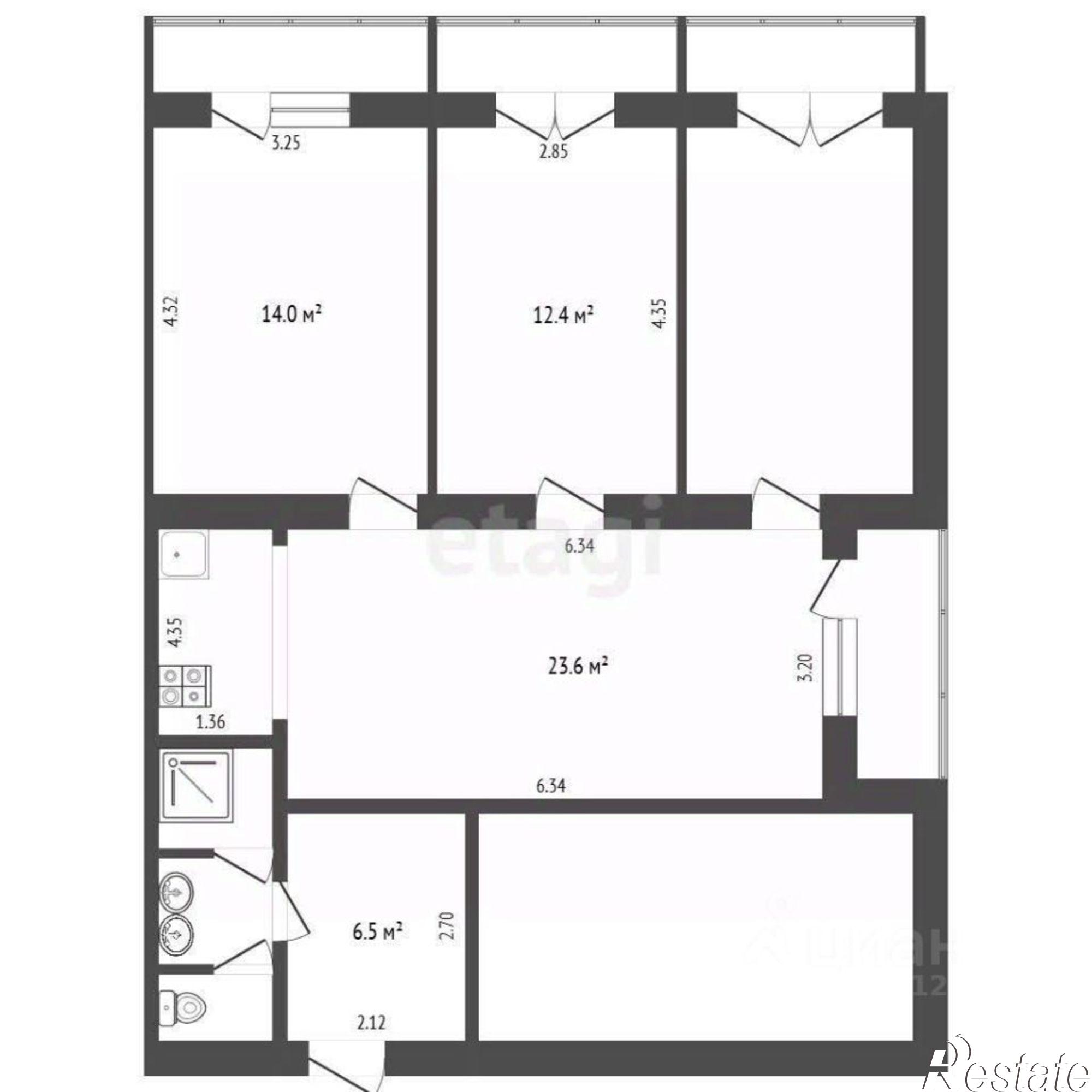 Купить комнату за 1 900 000 рублей на Сельская улица, 24 к1