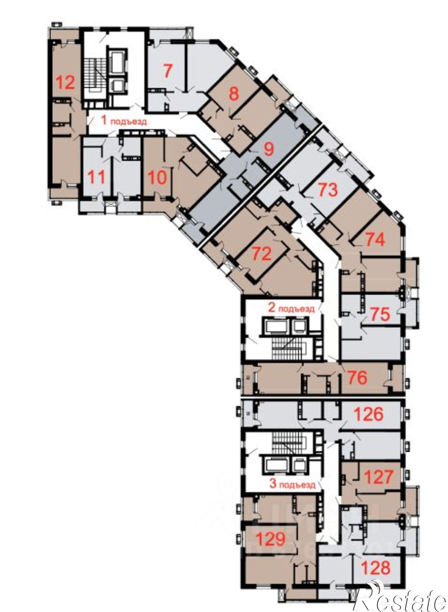 Купить квартиру за 7 774 200 рублей на Огородная улица, 39В