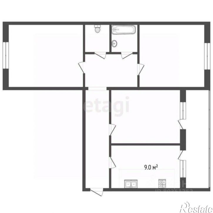 3-комн квартира улица Шатило, 15,  д. 15