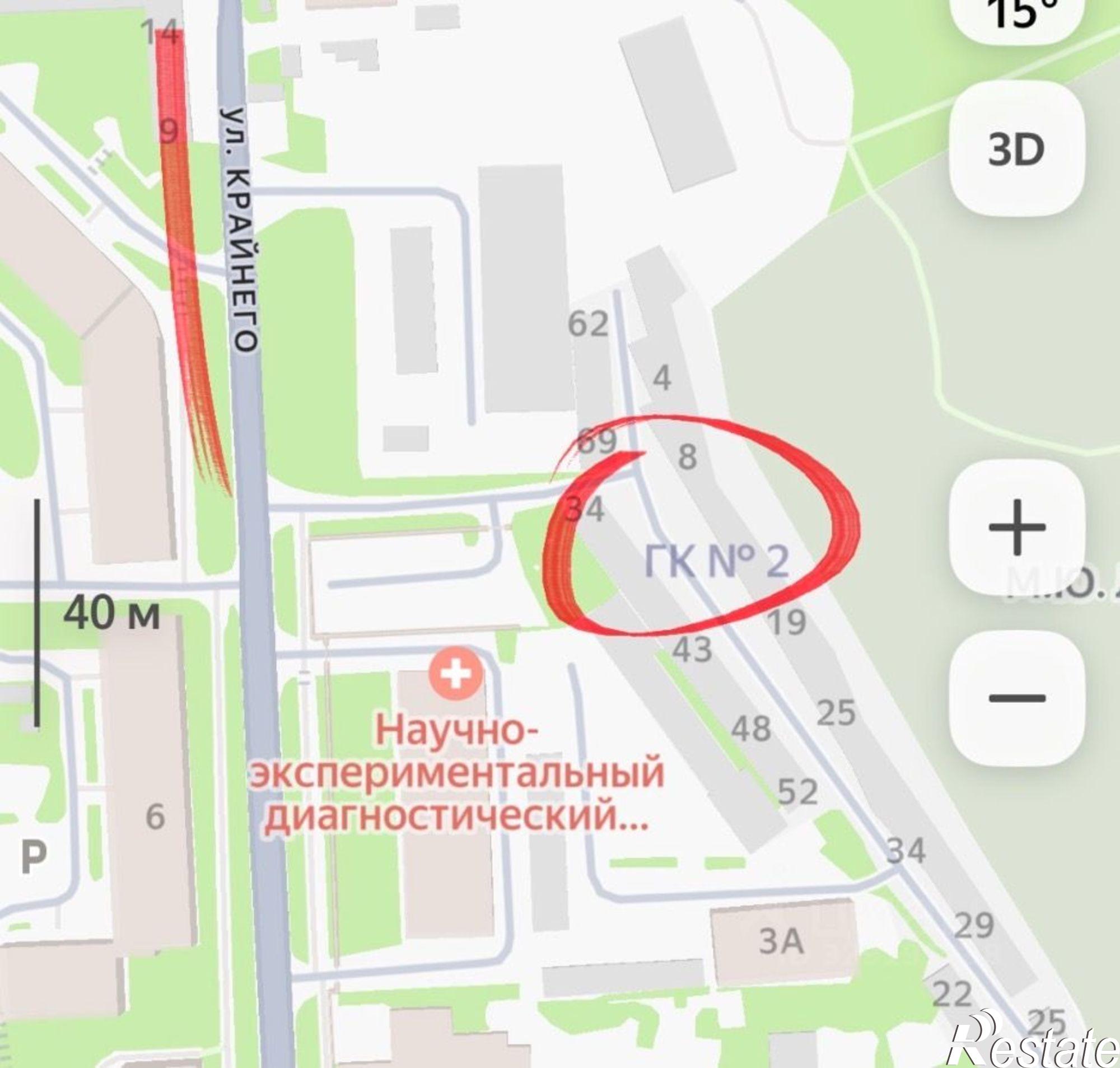 Купить гараж, место в паркинге за 978 845 рублей на улица Крайнего, 3