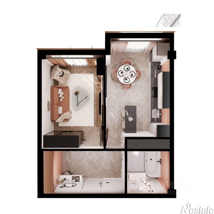1-комн квартира в новом доме улица Ермолова, 28,  д. 28