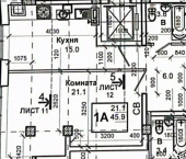 1-комн, 45кв м, этаж 10/10 Первомайский переулок, 18