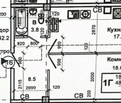 1-комн, 43кв м, этаж 10/10 Первомайский переулок, 18