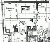 1-комн, 47кв м, этаж 10/10 Первомайский переулок, 18