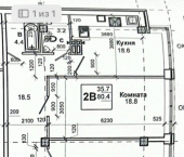 2-комн, 77кв м, этаж 10/10 Первомайский переулок, 18