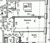 2-комн, 73кв м, этаж 2/10 Первомайский пер, 18