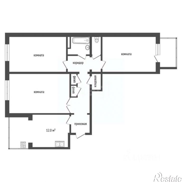 3-комн квартира Ессентукская улица, 29/2,  д. 29/2