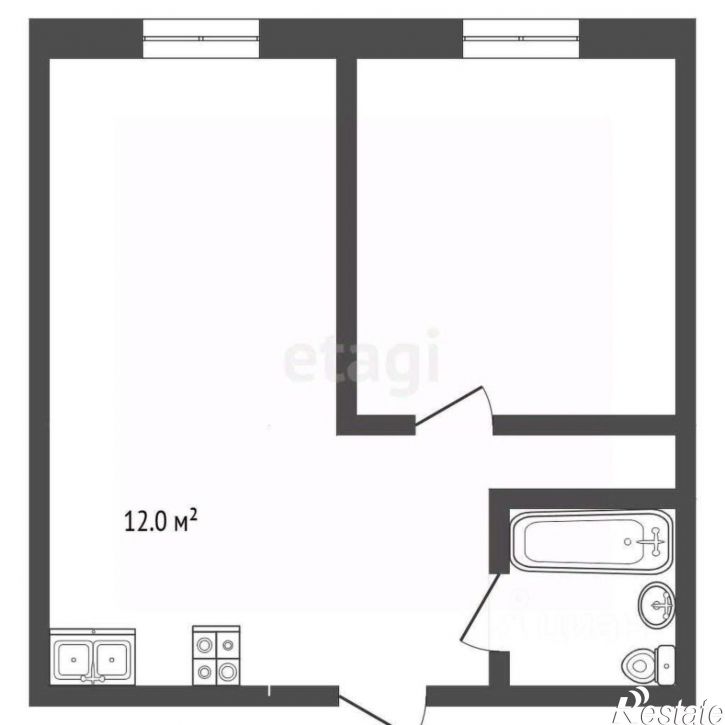 1-комн квартира улица Нежнова, 33,  д. 33
