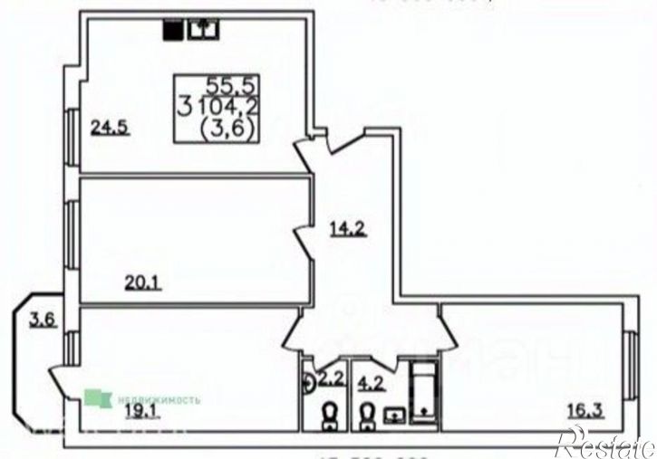 3-комн квартира в новом доме ул Ессентукская, 33,  д. 33