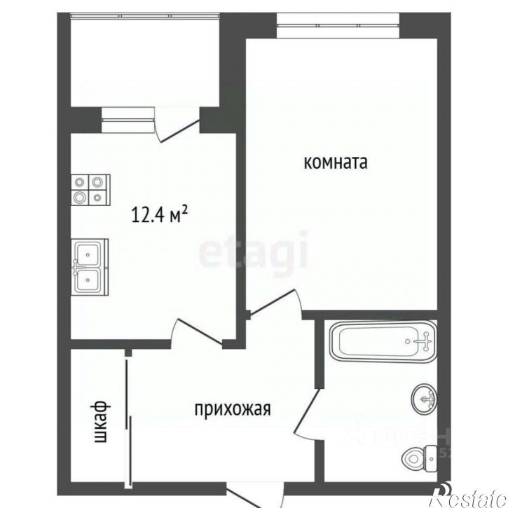 1-комн квартира ул Пестова, 36/2,  д. 36/2