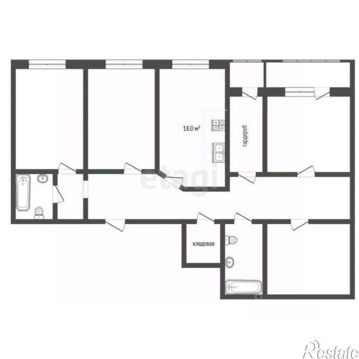 4-комн квартира ул Первая Бульварная, 20,  д. 20