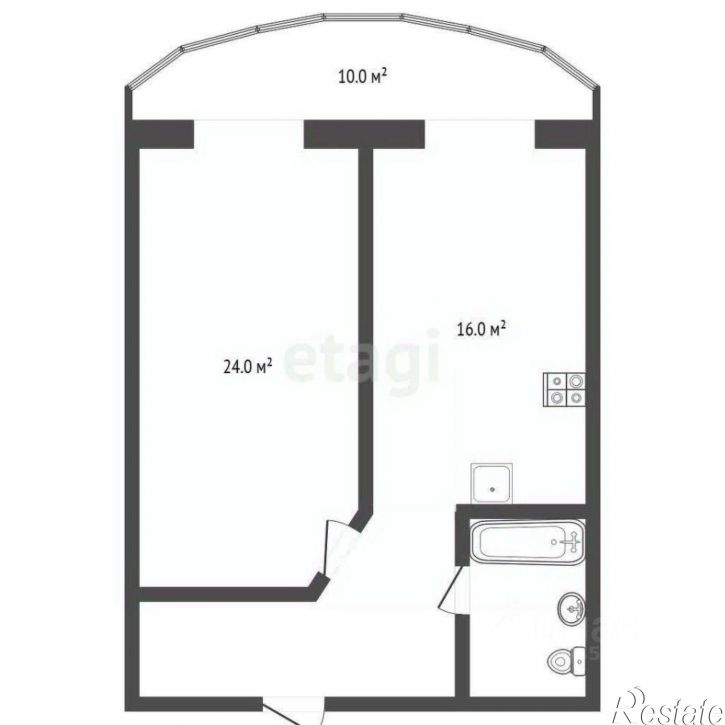 1-комн квартира улица Бунимовича, 13,  д. 13