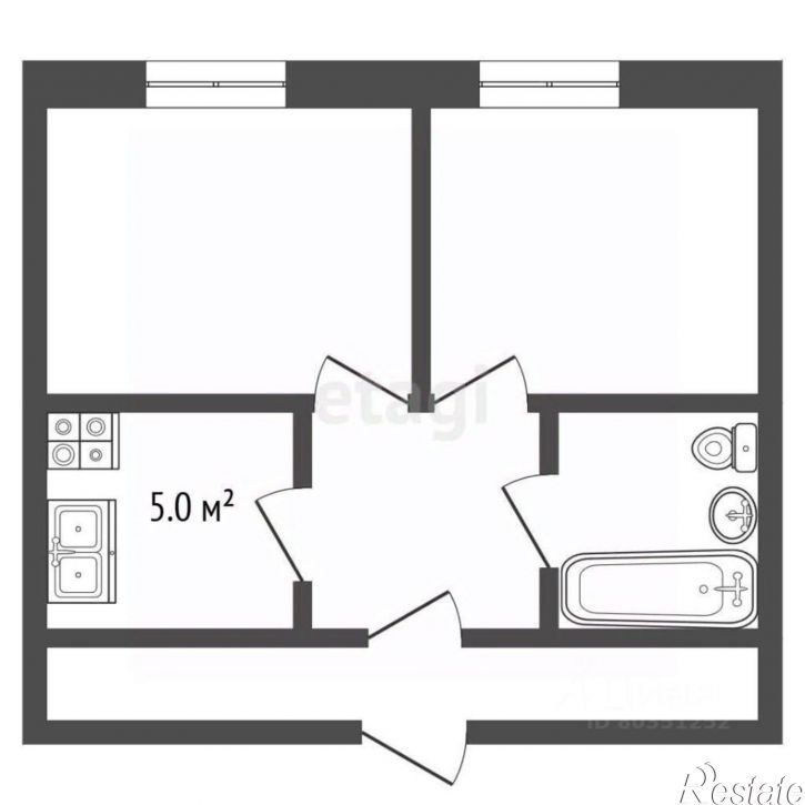 2-комн квартира Красная улица, 8А,  д. 8А