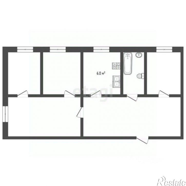 3-комн квартира пр-кт Калинина, 108,  д. 108