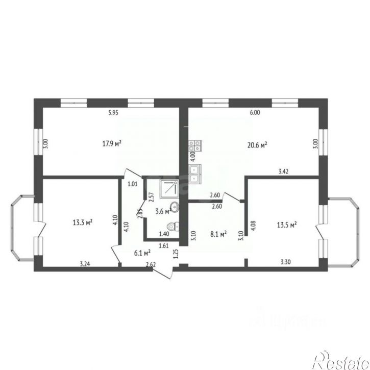 3-комн квартира ул Дунаевского, 6,  д. 6