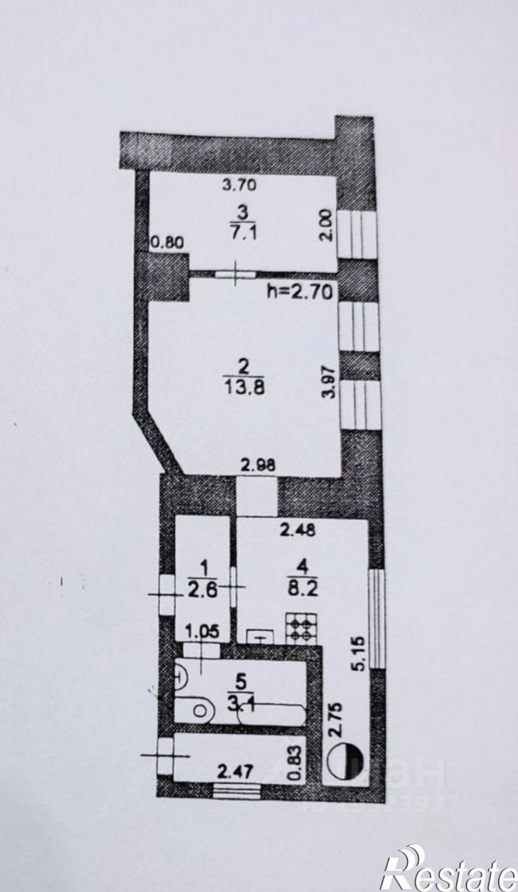 2-комн квартира пр-кт Кирова, 75,  д. 75
