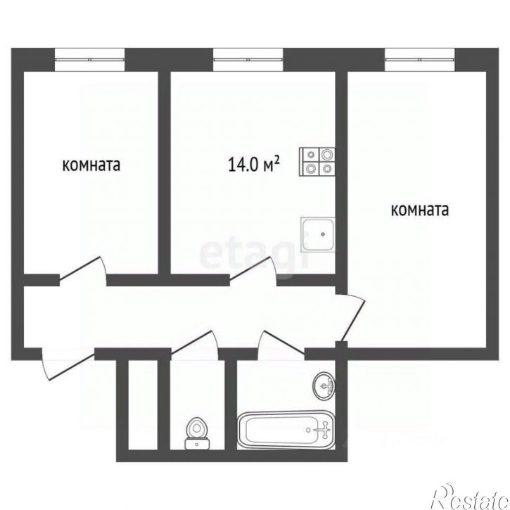 2-комн квартира ул Коллективная, 75,  д. 75