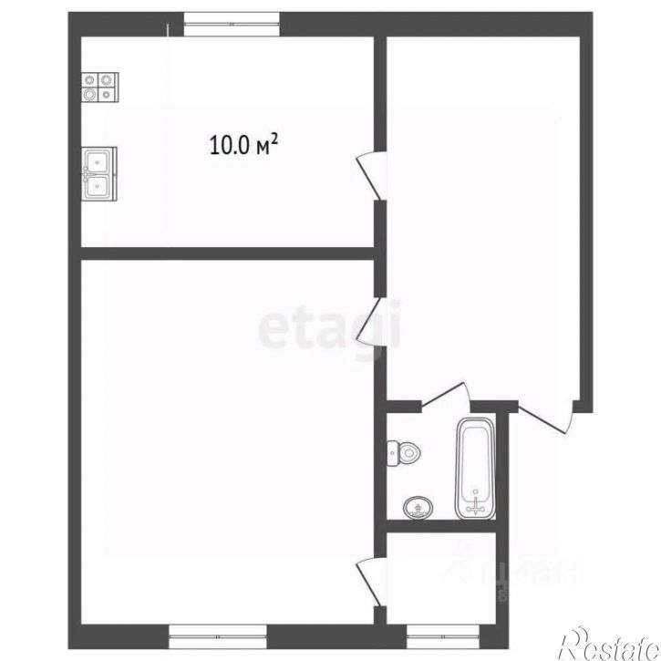1-комн квартира ул Широкая, 60,  д. 60