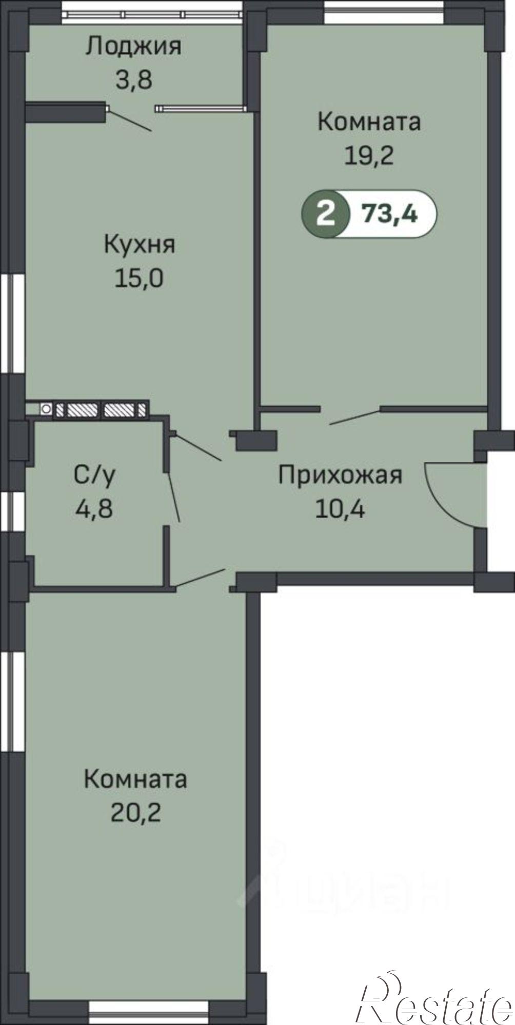 Купить квартиру за 10 643 000 рублей