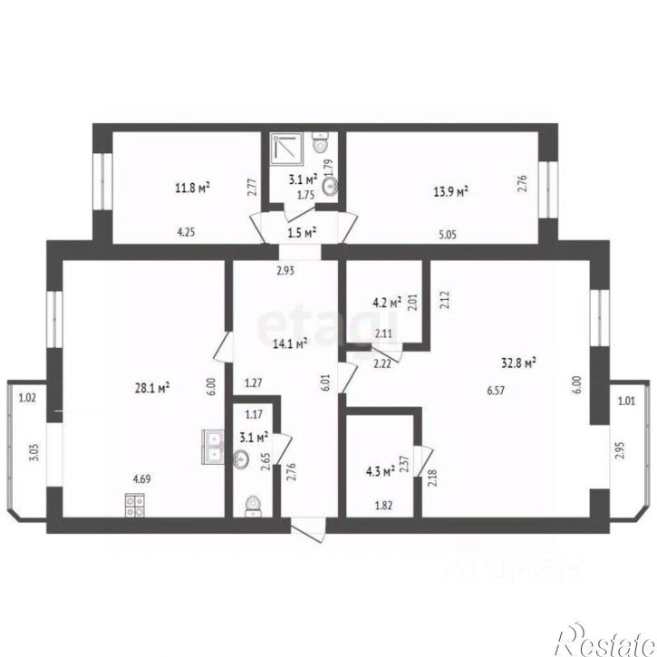 4-комн квартира ул Пестова, 36/2,  д. 36/2