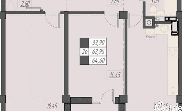2-комн квартира улица Егоршина, 9к4-5