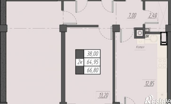 2-комн квартира улица Егоршина, 9к4-5