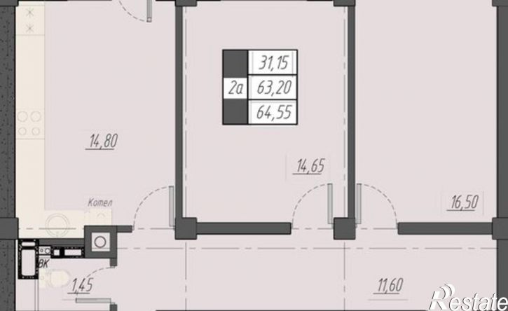 2-комн квартира улица Егоршина, 9к3