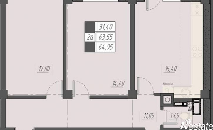 2-комн квартира улица Егоршина, 9к4-5