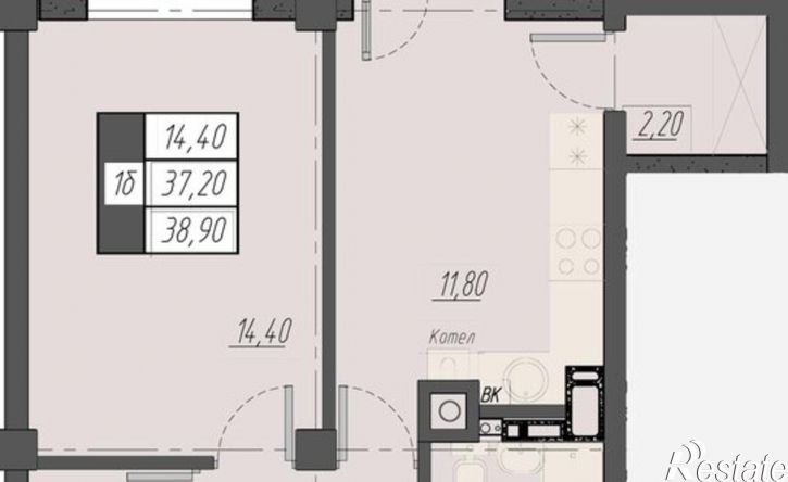 1-комн квартира улица Егоршина, 9к3