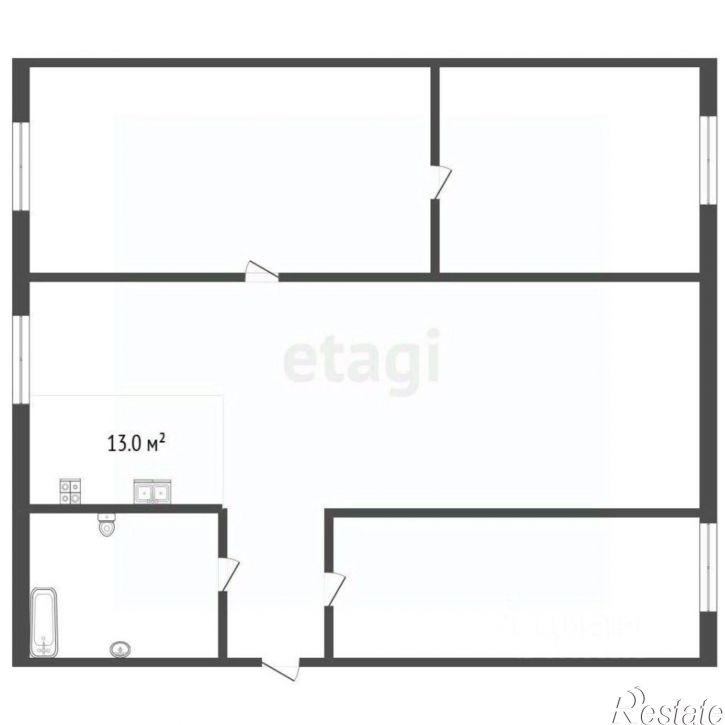 3-комн квартира проспект Кирова, 58А,  д. 58А