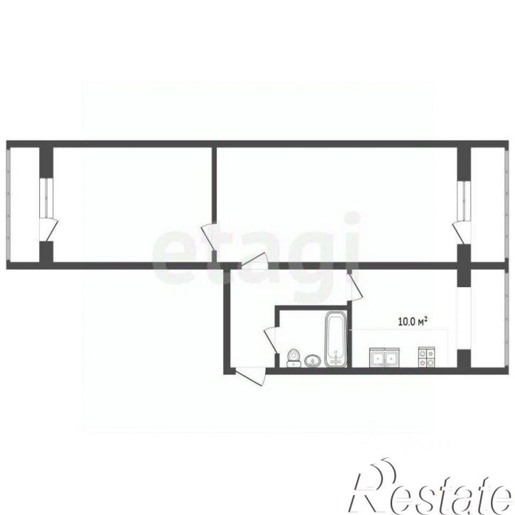 2-комн квартира улица Панагюриште, 8,  д. 8