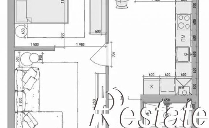 2-комн квартира улица Бунимовича, 1А,  д. 1А